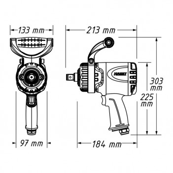 Twin Turbo Schlagschrauber 9013 TT 4100 Nm Hazet