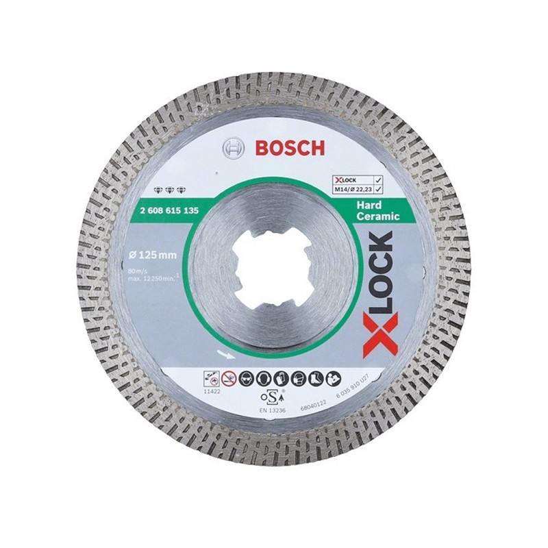 Disque à tronçonner diamanté X-LOCK Best for Hard Ceramic Bosch 125mm