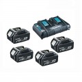 EnergyPack Li-Ion 18V Chargeur double + 4 Accus 5.0 Ah EPAC18-504 Makita