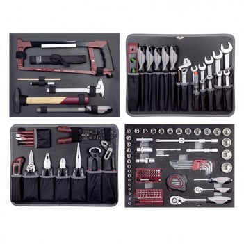 Coffret d’outils B147, 1/4“ + 1/2“, 158 pcs. Kraftwerk