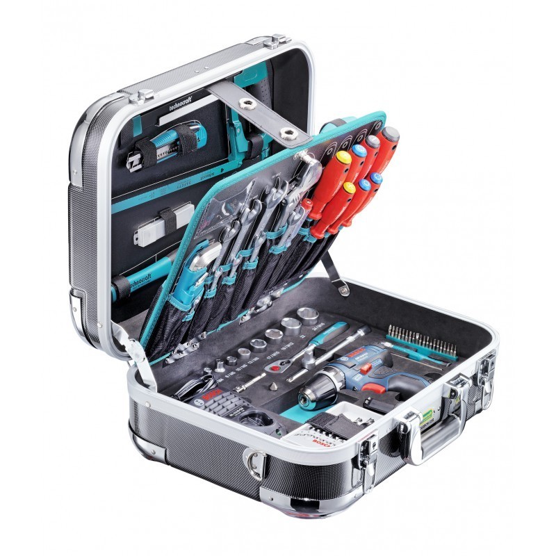 Coffret à outils Technocraft PRO CARBON GSR 124pcs + Visseuse