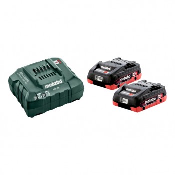 Set 2 Accus LiHD 18V - 4,0 Ah avec chargeur ASC Metabo