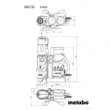Perceuse magnétique MAG 50 Metabo