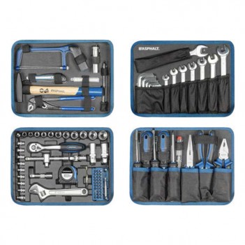 Coffret d'outils en alu 1/4", 3/8" 114-pcs Asphalt