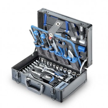 Coffret d'outils en alu 1/4", 3/8" 114-pcs Asphalt