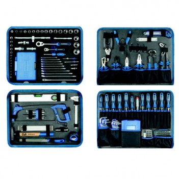 Coffret d'outils en Alu 1/4", 1/2" 244-pcs Asphalt