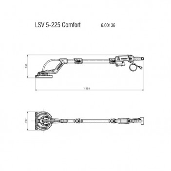 Langhalsschleifer LSV 5-225 COMFORT Metabo