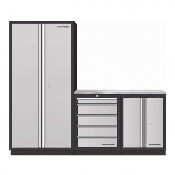 Mobilier d'atelier 3 éléments avec armoire Mobilio 3964K-H25S Kraftwerk