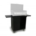 Chariot noir pour planchas Simogas