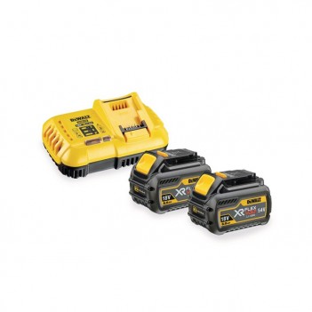 Set mit 2 Batterien 18/54V XR 6Ah + Ladegerät DCB118T2 DeWalt