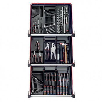 Werkstattwagen SPOTLIGHT Jet+ mit 9 modulen / 114 werkzeugen Facom