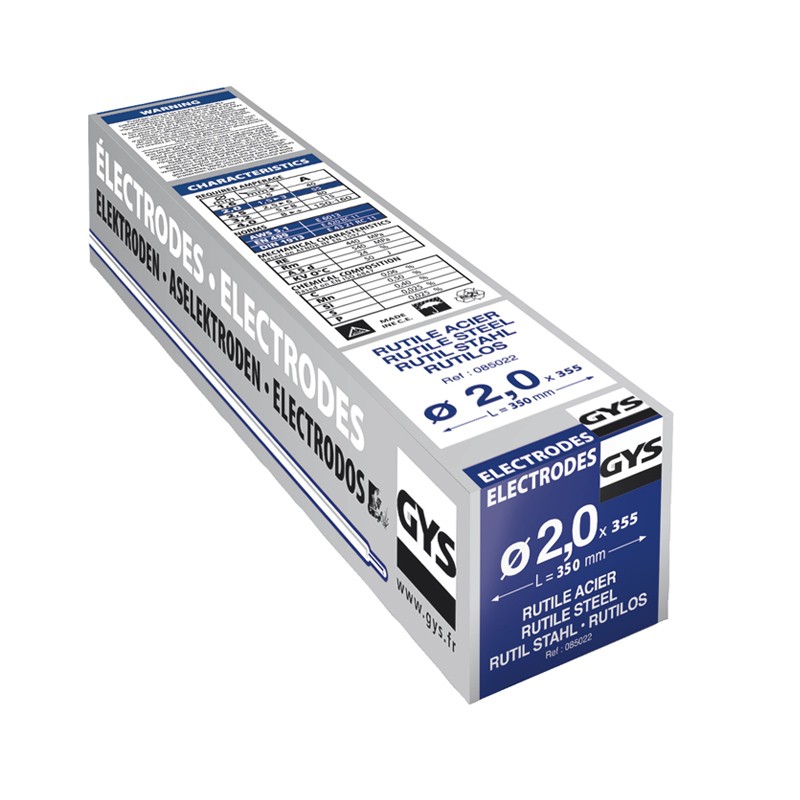 Électrodes rutiles E6013 Ø 2 - 4 mm Gys