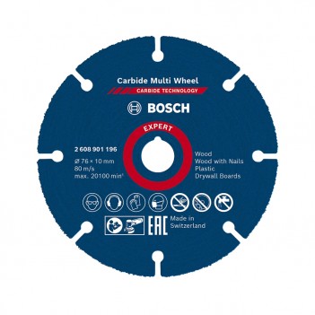 Disque à tronçonner expert carbide multi wheel 76mm Bosch