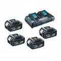 EnergyPack Li-Ion 18V Doppel-ladegerät + 4 Akkus 4.0 Ah EPAC18-404 Makita