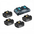 EnergyPack Li-Ion 18V Chargeur double + 4 Accus 3.0 Ah EPAC18-304 Makita