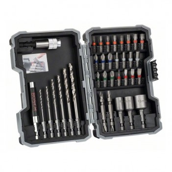 35-teilige Sets mit HSS-Metallspiralbohrern und Schrauberbits, Extra Hard Bosch