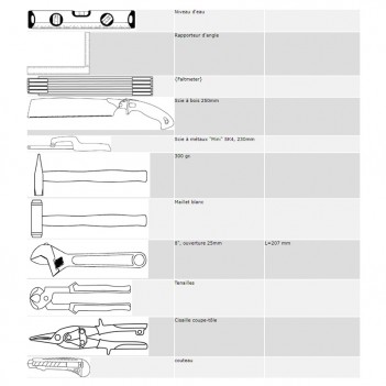 Lot de 6 outils de mesure de précision en coffret de rangement bois -  D18512 - Outillage - Fournitures