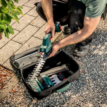 Sculpte-haie et cisaille à gazon sans fil Powermaxx SGS 12 Q Metabo