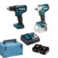 Set Perceuse visseuse + Boulonneuse à choc LXT DLX2452TJ Makita