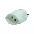 Adaptateur Suisse T23 - Europe, 3 pôles, max. 16A