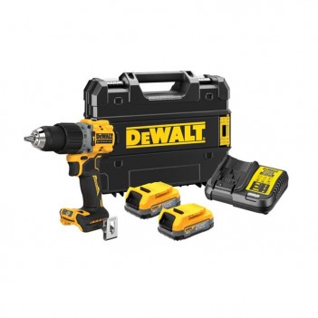 Perceuse visseuse à percussion XR 18V + 2 Accus 1,7Ah DCD805E2T DeWalt