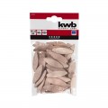 Plaquettes d'assemblage bois hêtre 4mm (50 pcs) KWB