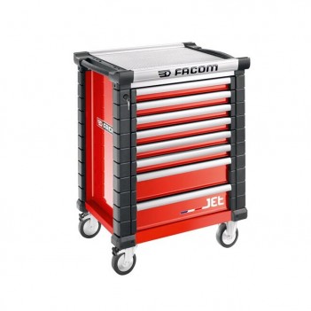 Werkstattwagen SPOTLIGHT Jet+ mit 9 modulen / 114 werkzeugen Facom