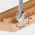 Fraise à rainurer hélicoïdale HW Spi S8 D10/30 Festool