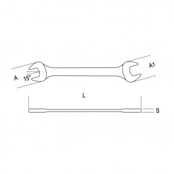 Doppelmaulschlüssel 55 12x13mm Beta