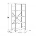 Etagère zinguée "base" (dimensions au choix) pour atelier / garage