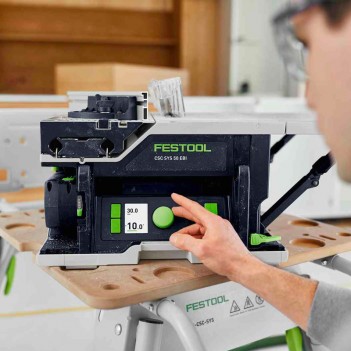 Scie circulaire sur table sans fil CSC SYS 50 EBI-Set Festool