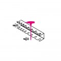 Support métallique pour 8 clés à poignée en T S96T/8 pour C45PRO Beta