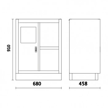 Festes Servicemodul C45PRO MS für Werkstatteinrichtung C45PRO Beta