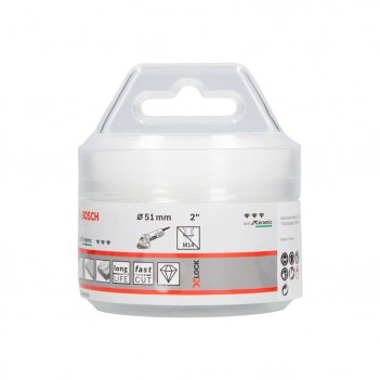 Couronne trépan de forage diamantées X-LOCK Best for Ceramic Dry 51x35mm Bosch