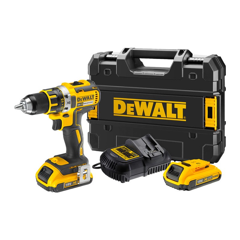 Bohrschrauber XR 18V + 2 Akkus 2Ah DCD790 DeWalt