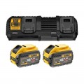 Set de 2 Accus 54V/18V 9,0Ah + Double Chargeur DCB132X2 DeWalt