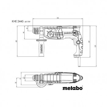 Kombihammer 2.4J KHE 2445 Metabo