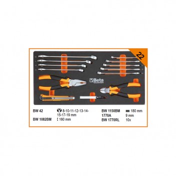 Caisse Métallique 3 tiroirs 159 outils BW 2200E/21 Beta