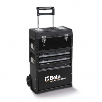 Werkzeugtrolley mit drei stapelbaren Modulen Leer BW C43 Beta