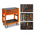 Werkstattwagen 3 Schubladen (3 Farben) 189 Werkzeuge BW 5000S/3M Beta