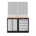 Mobilier d'atelier 2 éléments établi + Panneau perforé Mobilio 3964K-S5-W Kraftwerk