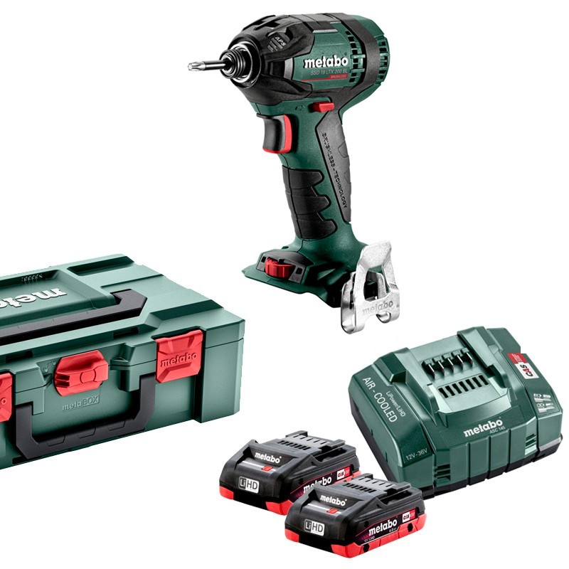 Visseuse à chocs 18V SSD 18 LTX 200 BL (avec ou sans accu) Metabo