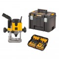 Défonceuse Ø6-8mm 1100W + Coffret de fraises DW621KTX DeWalt