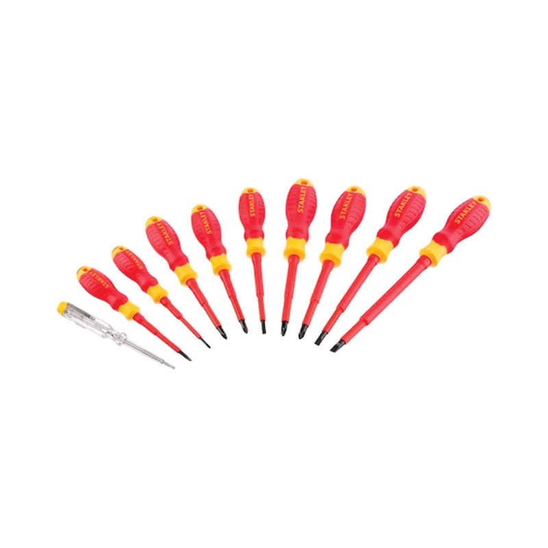 Jeu de tournevis VDE 10 pièces STHT60032-0 Stanley Jeu de tournevis VDE 10 pièces STHT60032-0 Stanley