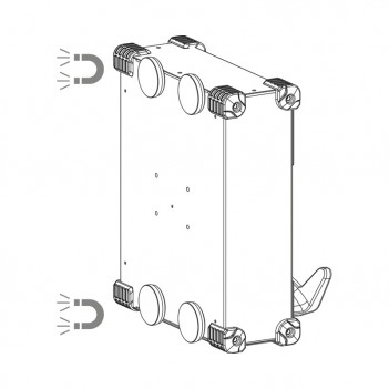 Befestigungssatz MAGNETFIX 50 für Gys-Ladegerät