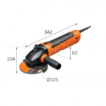 Compact-Winkelschleifer Ø 125 mm CG 15-125 BL Fein