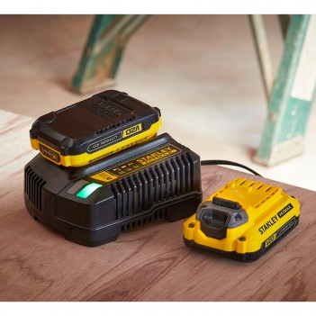 Perceuse visseuse V20 18V + 2 accus 1,5Ah SFMCD700C2K Stanley