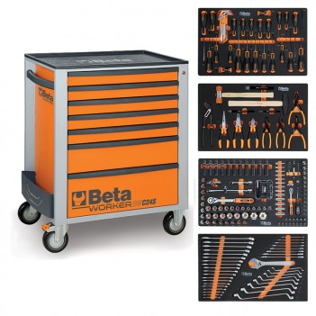 Servante mobile d'atelier 7 tiroirs 240 outils BW 2400S 7/E-S Beta