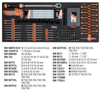 Werkzeugwagen Extrabreiter mobiler für die Werkstatt 9 Schubladen 716 Werkzeuge BW 2400S XL9/E-XXL Beta