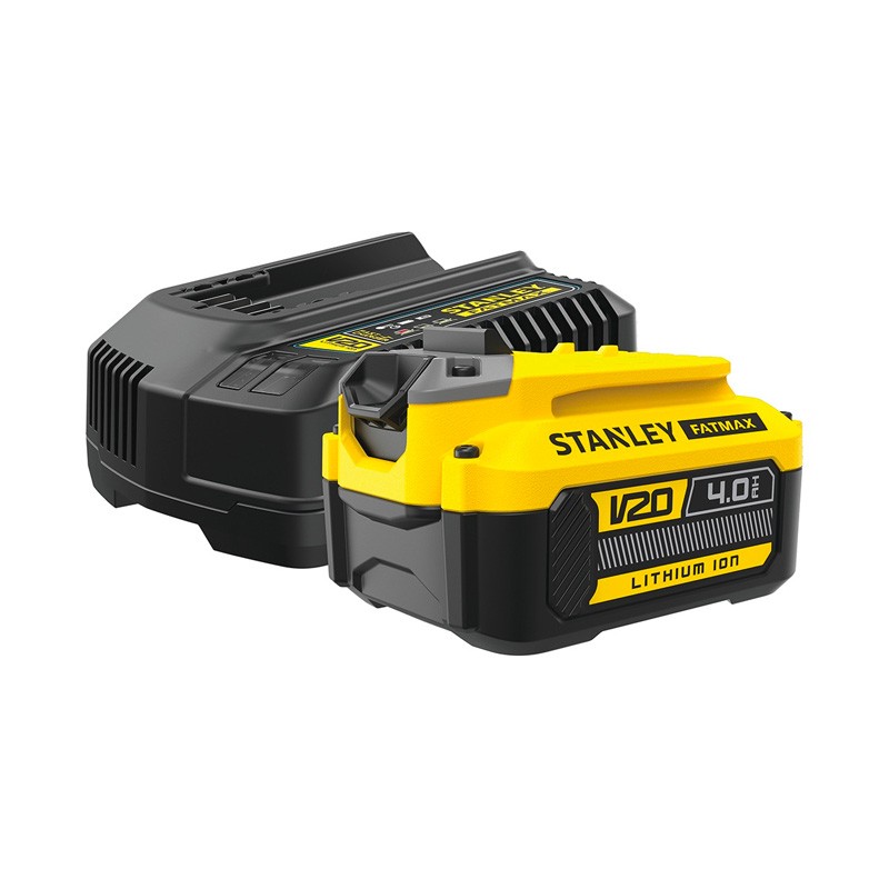 Set de 1 Accu V20 18V 4.0Ah + Chargeur SFMCB14M1 Stanley